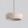 Load image into Gallery viewer, Travertine Drum Pendant Lamp