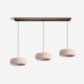 Load image into Gallery viewer, Travertine Drum Pendant Lamp