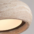 Load image into Gallery viewer, Travertine Drum Pendant Lamp
