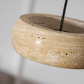 Load image into Gallery viewer, Travertine Drum Pendant Lamp
