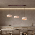 Load image into Gallery viewer, Travertine Drum Pendant Lamp