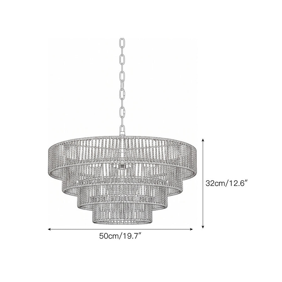 Tressara Chandelier – detail 3 — Dimension drawings 1