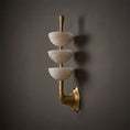 Load image into Gallery viewer, Triple Alabaster Wall Lamp