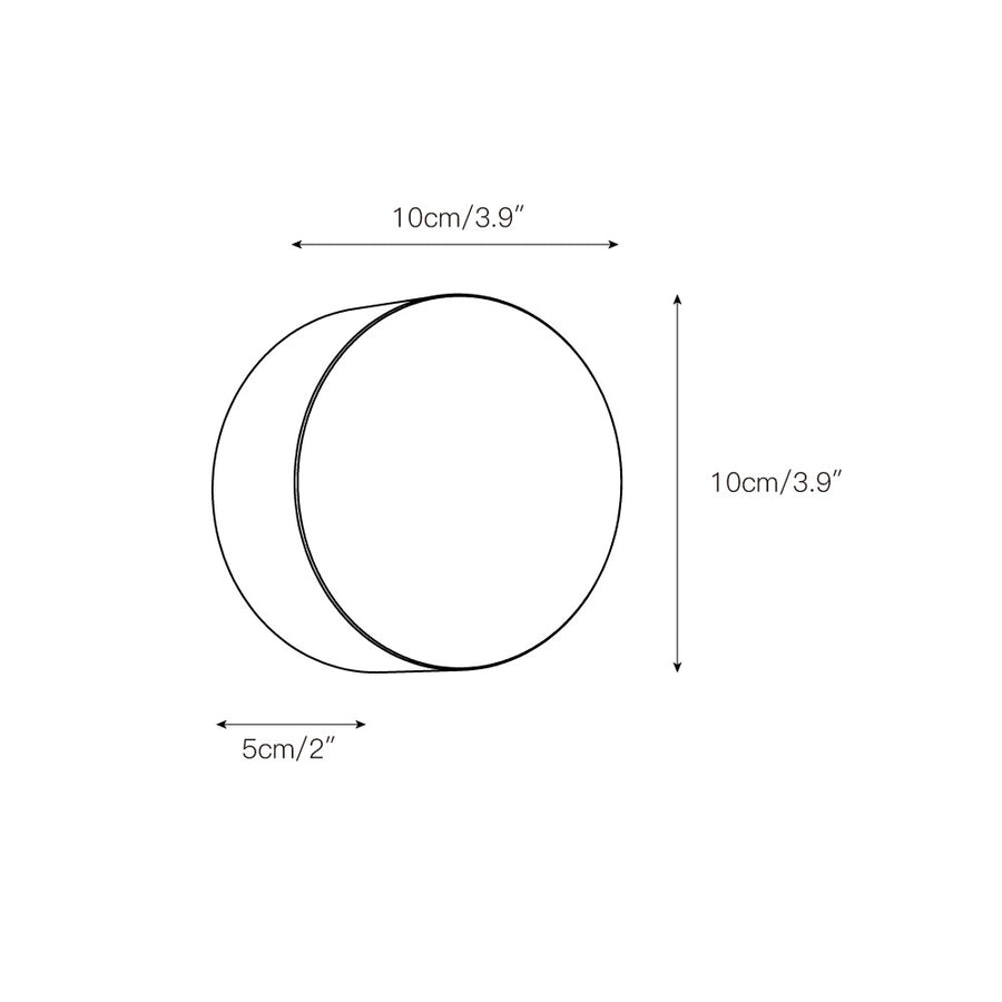 Troia Travertine Wall Lamp – detail 3 — Dimension drawings 1
