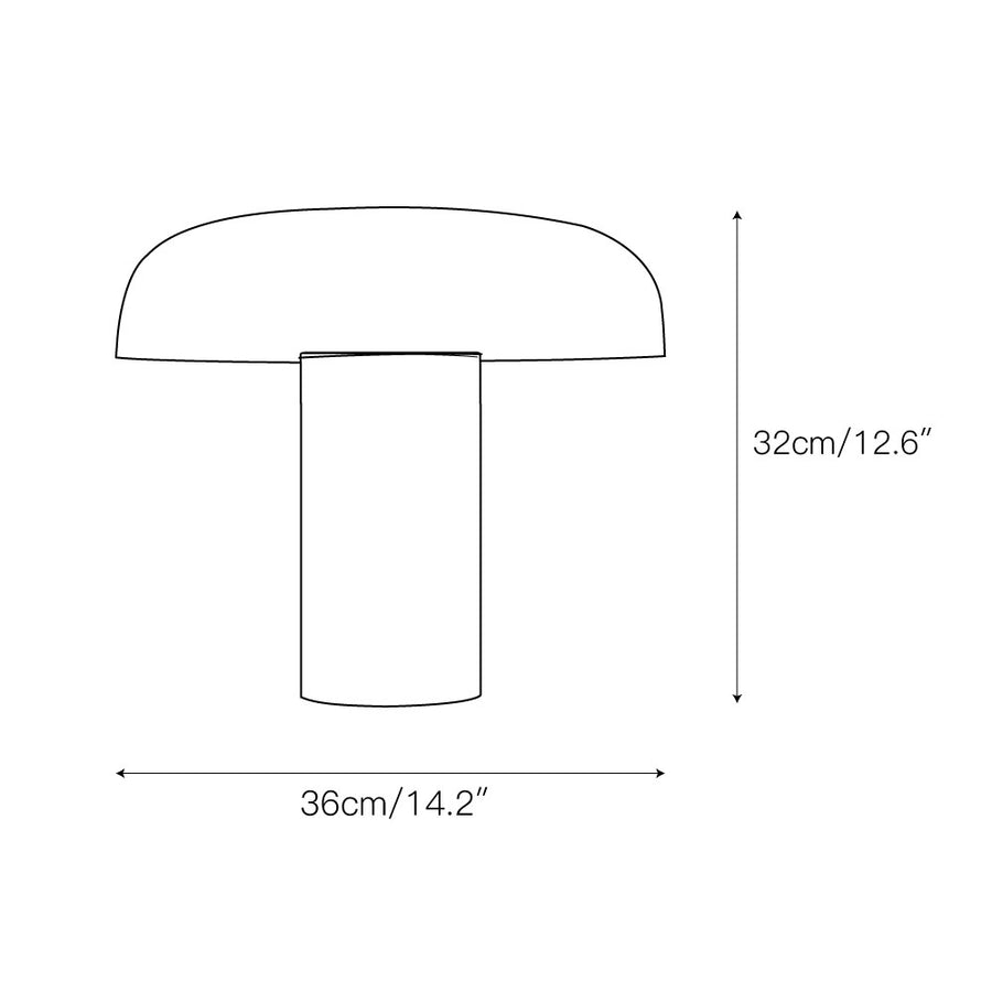 Tropico Table Lamp – detail 3 — Dimension drawings 1