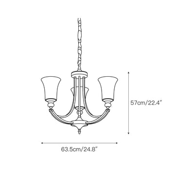 Tuileries Glass Chandelier – detail 3 — Dimension drawings 1