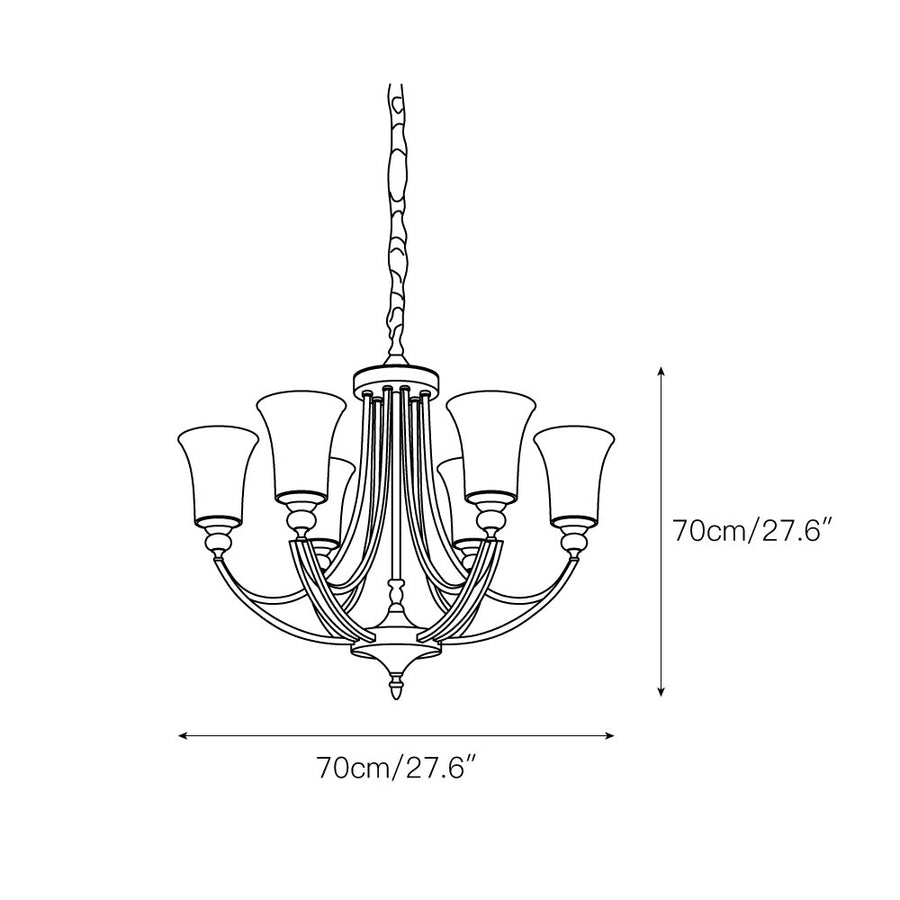 Tuileries Glass Chandelier – detail 4 — Dimension drawings 2