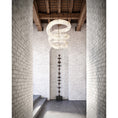 Load image into Gallery viewer, Twisted Ring Alabaster Chandelier
