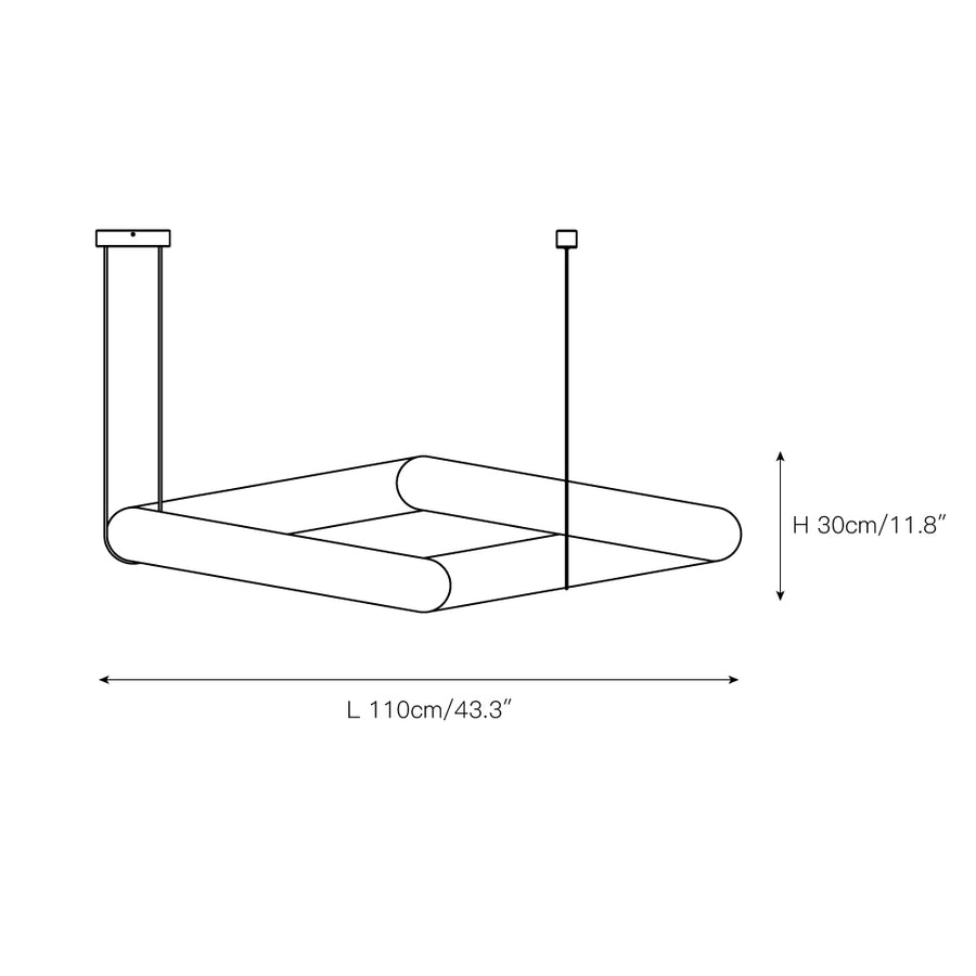Twisted Ring Alabaster Chandelier – detail 4 — Dimension drawings 1