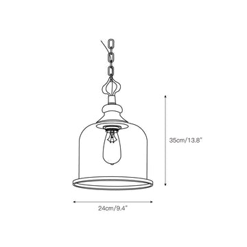 Tybee Pendant Lamp – detail 4 — Dimension drawings 1
