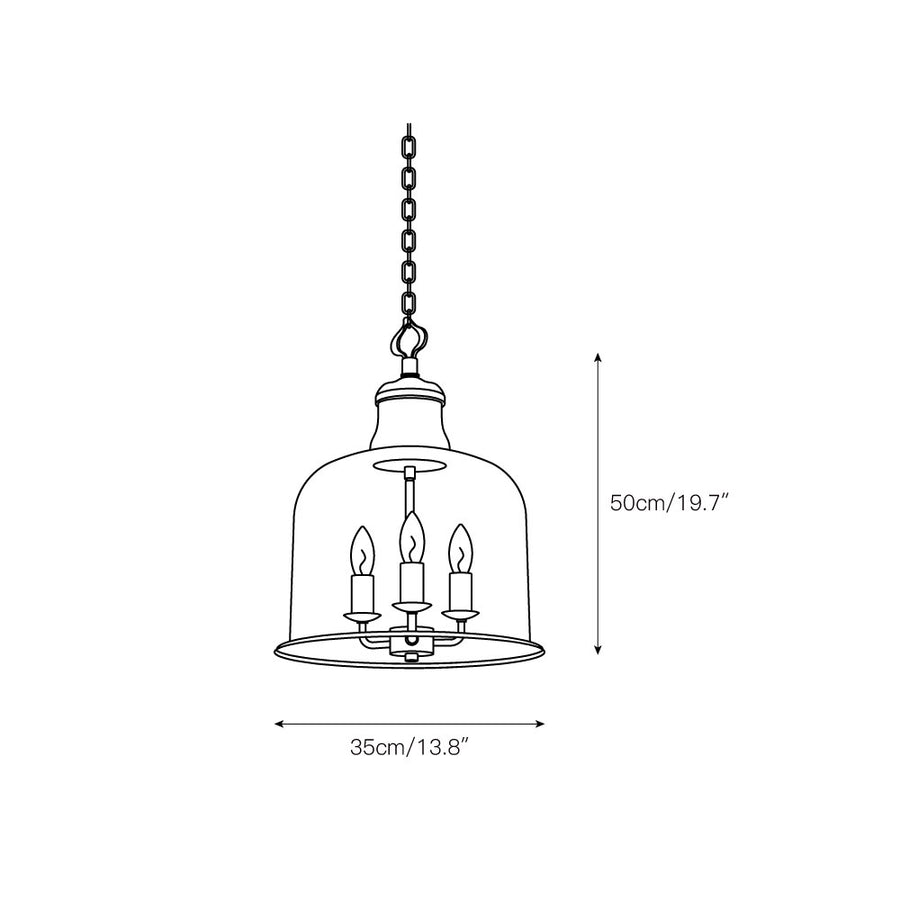 Tybee Pendant Lamp – detail 5 — Dimension drawings 2