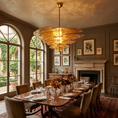 Load image into Gallery viewer, Lotus Leaf Layered Glass Chandelier