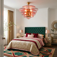 Load image into Gallery viewer, Lotus Leaf Layered Glass Chandelier