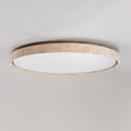 Load image into Gallery viewer, Ultra-thin Round Travertine Ceiling Lamp