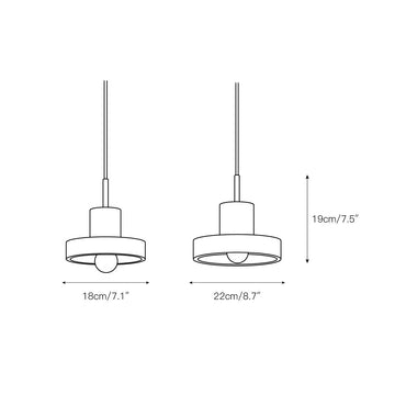Universo ST Alabaster Pendant Lamp – detail 3 — Dimension drawings 1
