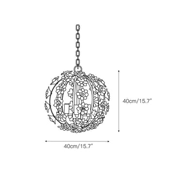 Uolfin Globe Chandelier – detail 3 — Dimension drawings 1
