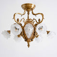 Load image into Gallery viewer, Gilded Age Medallion Semi-Flush Mount