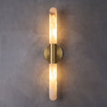 Load image into Gallery viewer, Velin Alabaster Tube Wall Sconce