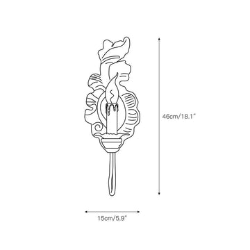 Verdure Vintage Sconce – detail 3 — Dimension drawings 1