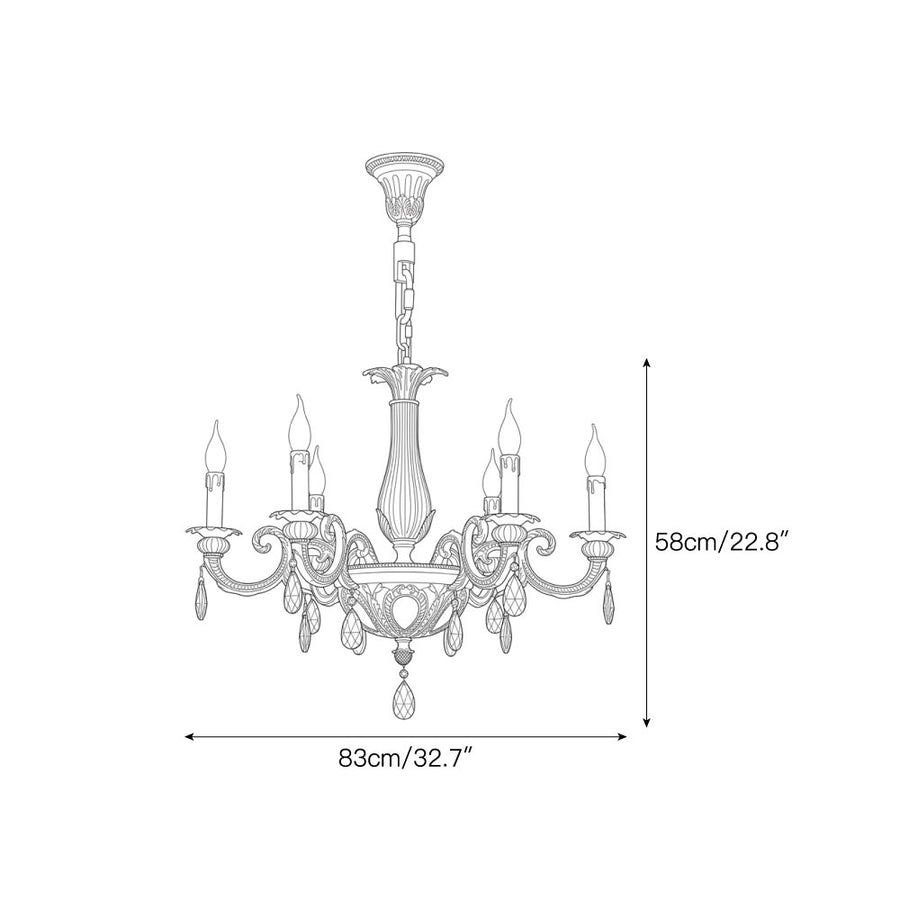 Verona Chandelier – detail 3 — Dimension drawings 1