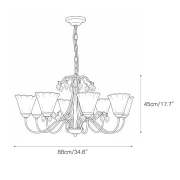 Vetraio Chandelier – detail 4 — Dimension drawings 2