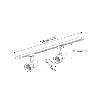 VidaLite Track Light – detail 4 — Dimension drawings 2