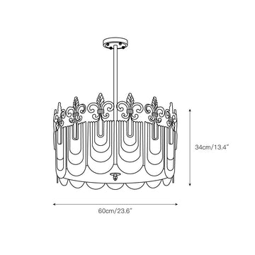 Vienna Chandelier – detail 4 — Dimension drawings 2