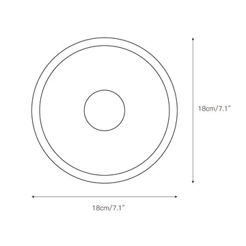 Viola Disc Wall Lamp – detail 3 — Dimension drawings 1