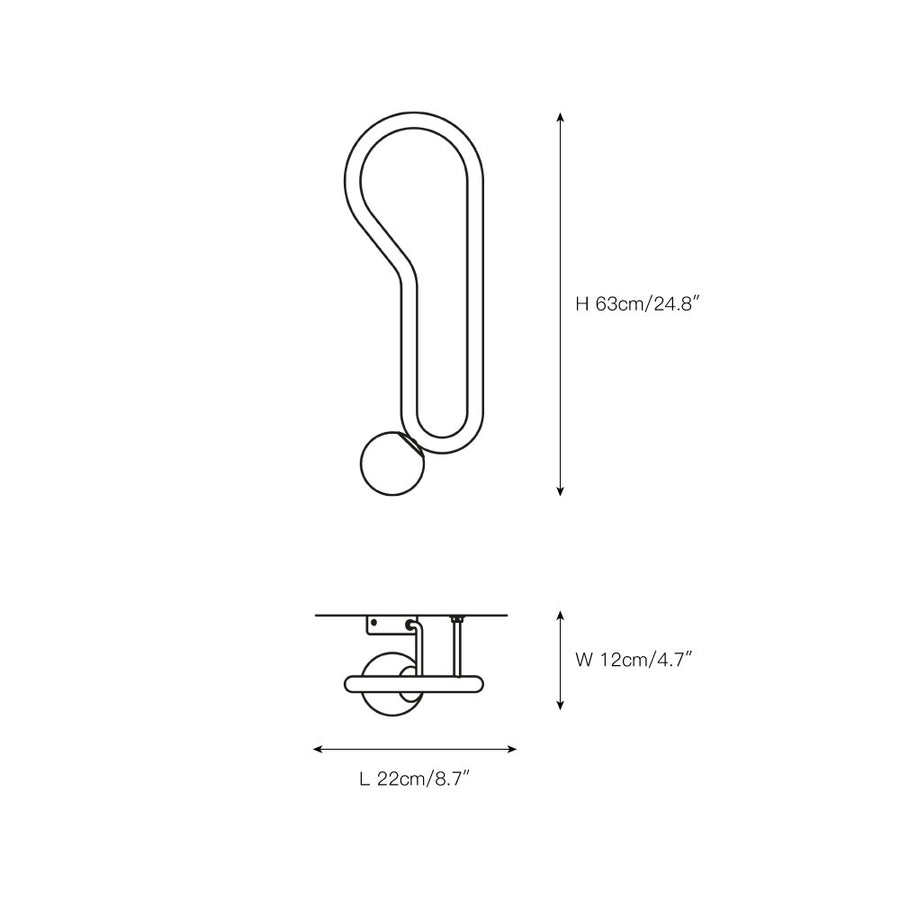 Visio Wall Lamp – detail 10 — Dimension drawings 5