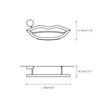 Visio Wall Lamp – detail 13 — Dimension drawings 8