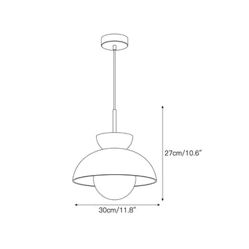 Volo Alabaster Pendant Lamp – detail 3 — Dimension drawings 1