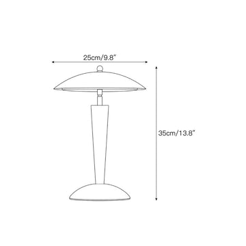 Volos Dome Table Lamp – detail 3 — Dimension drawings 1