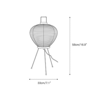 Washi 3A Table Lamp – detail 3 — Dimension drawings 1