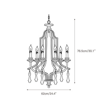 Waterloo Chandelier – detail 3 — Dimension drawings 1