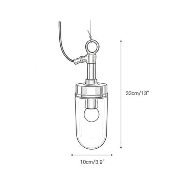 Well Glass Pendant Lamp – detail 3 — Dimension drawings 1