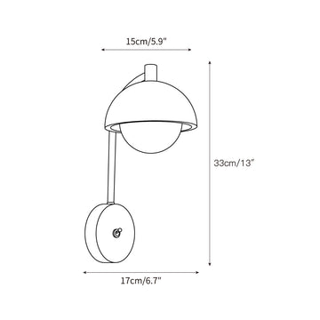 Wella Wall Lamp – detail 3 — Dimension drawings 1