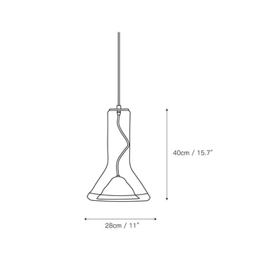 Whistle Pendant Light – detail 3 — Dimension drawings 1