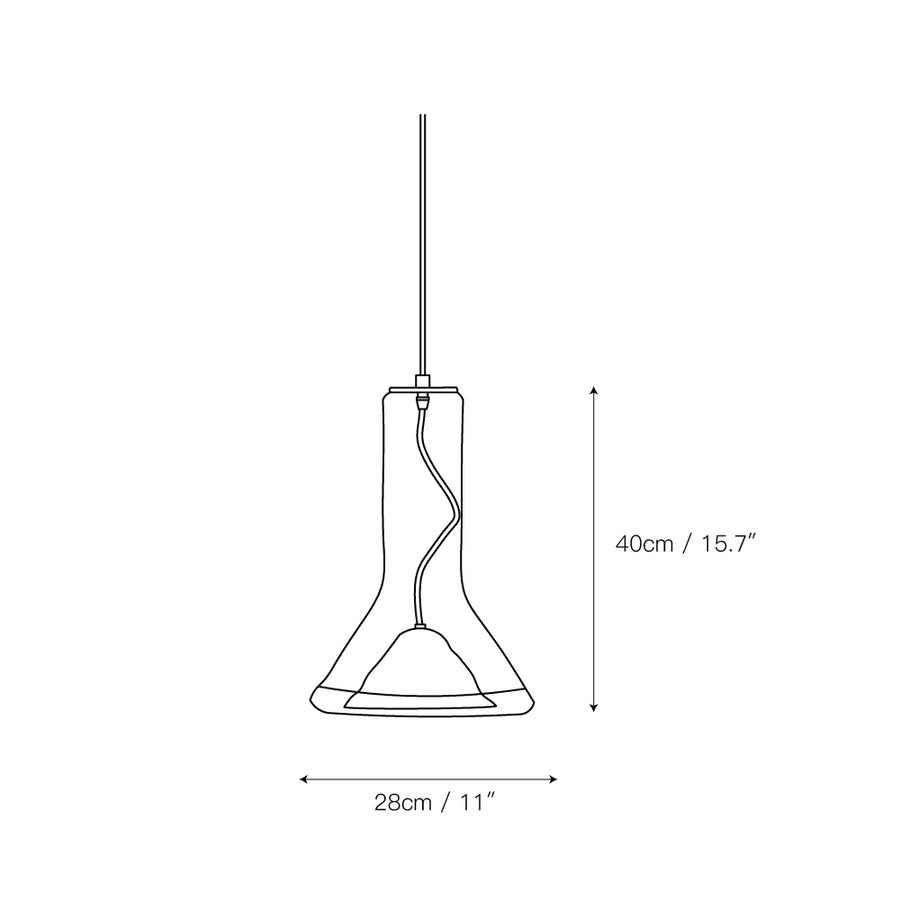 Whistle Pendant Light – detail 3 — Dimension drawings 1