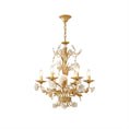 Load image into Gallery viewer, White Rose Crystal Chandelier