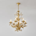 Load image into Gallery viewer, White Rose Crystal Chandelier