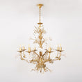 Load image into Gallery viewer, White Rose Crystal Chandelier