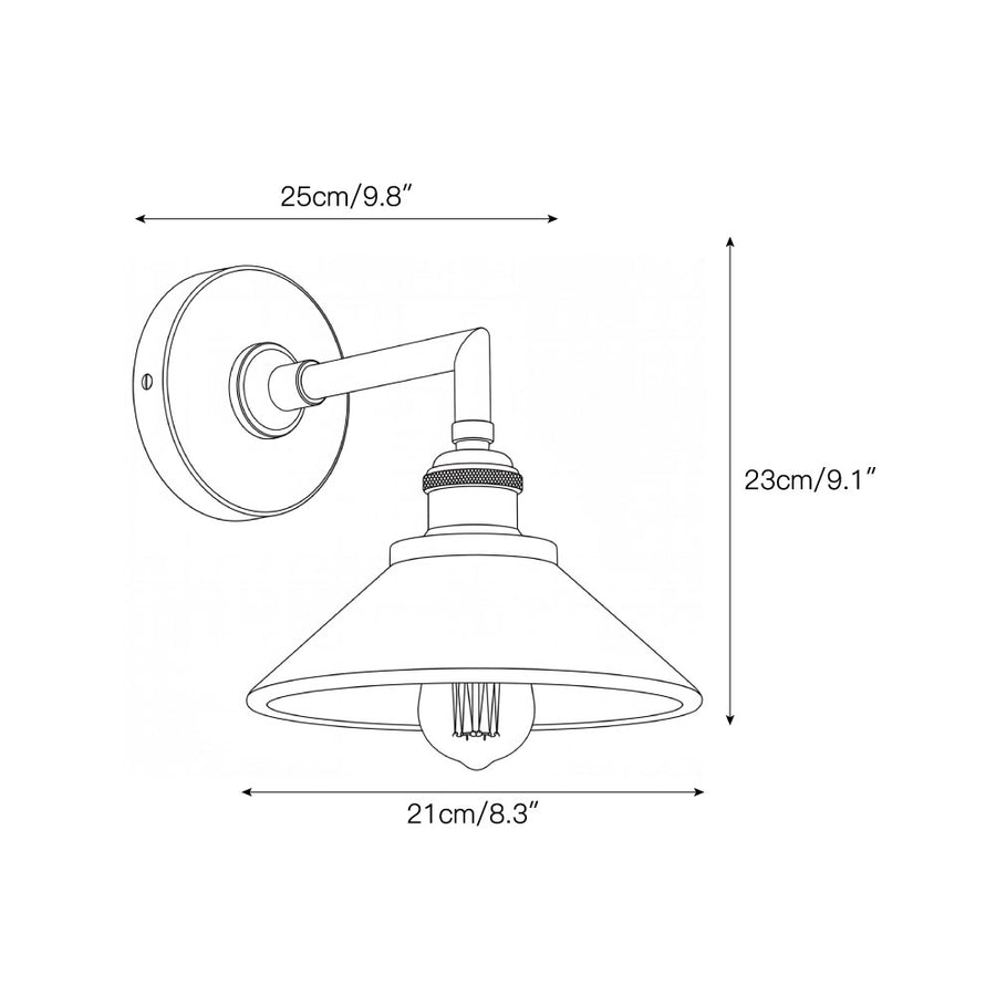 Whizzer Alabaster Wall Sconce – detail 3 — Dimension drawings 1