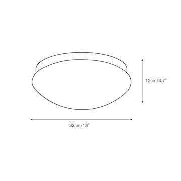 Wickes Flush Ceiling Light – detail 3 — Dimension drawings 1