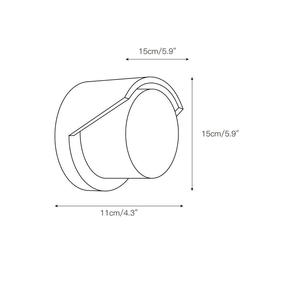 Wilma Wall Lamp – detail 3 — Dimension drawings 1