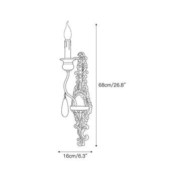 Windsor Wall Sconce – detail 3 — Dimension drawings 1