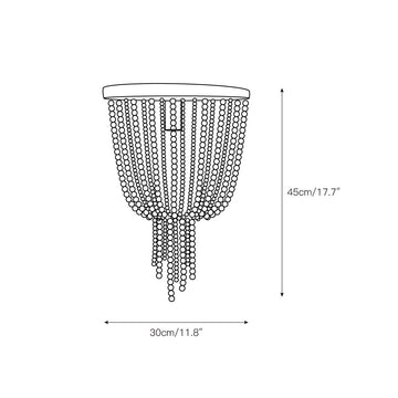 Angie Beaded Ceiling Lamp – detail 3 — Dimension drawings 1