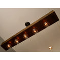Load image into Gallery viewer, Wood-beam Island Chandelier