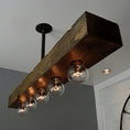 Bild in Galerie-Betrachter laden, Wood-beam Island Chandelier