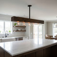 Load image into Gallery viewer, Wood-beam Island Chandelier