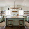 Load image into Gallery viewer, Wood-beam Island Chandelier